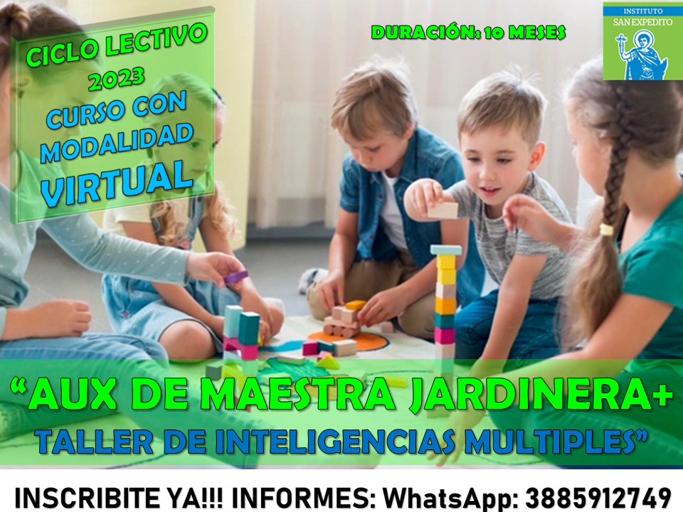 AUX.DE MAESTRA JARDINERA +TALLER DE INTELIGENCIAS MULTIPLES