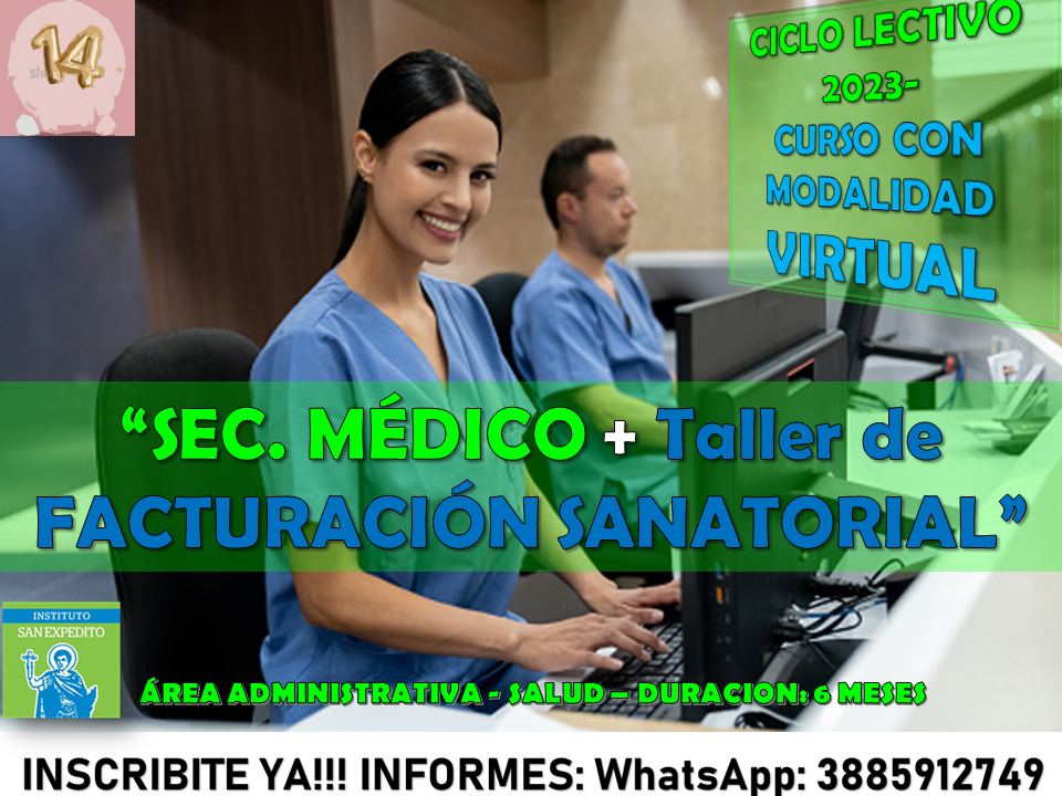 SEC. MEDICO + TALLER DE FACTURACION SANATORIAL